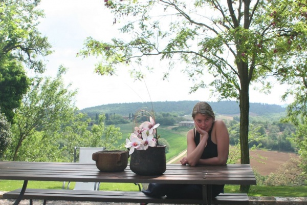 Two flowers in Toscany